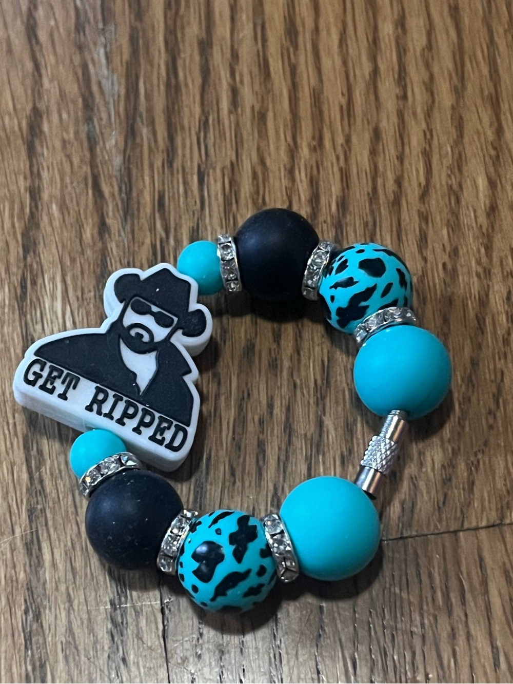 New turquoise Rip Wheeler tumbler cup handle backpack charm